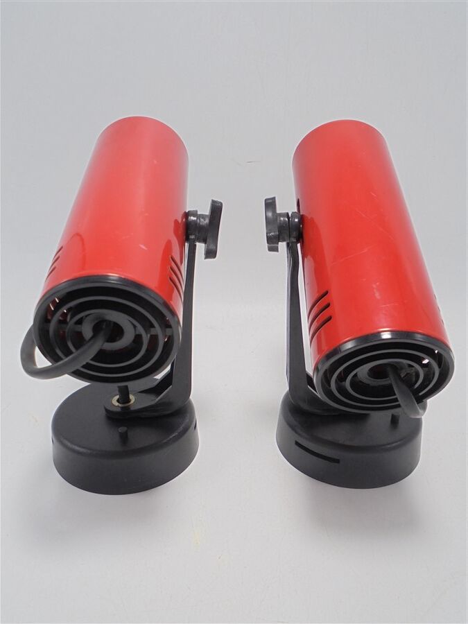 Pair of red vintage spots