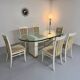6 chaises design thonet gebruder laquage craquelé années 80 vintage