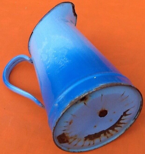 1940s Enamelled sheet metal pitcher