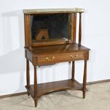 Table console en merisier, style Louis XVI, fin XIXème