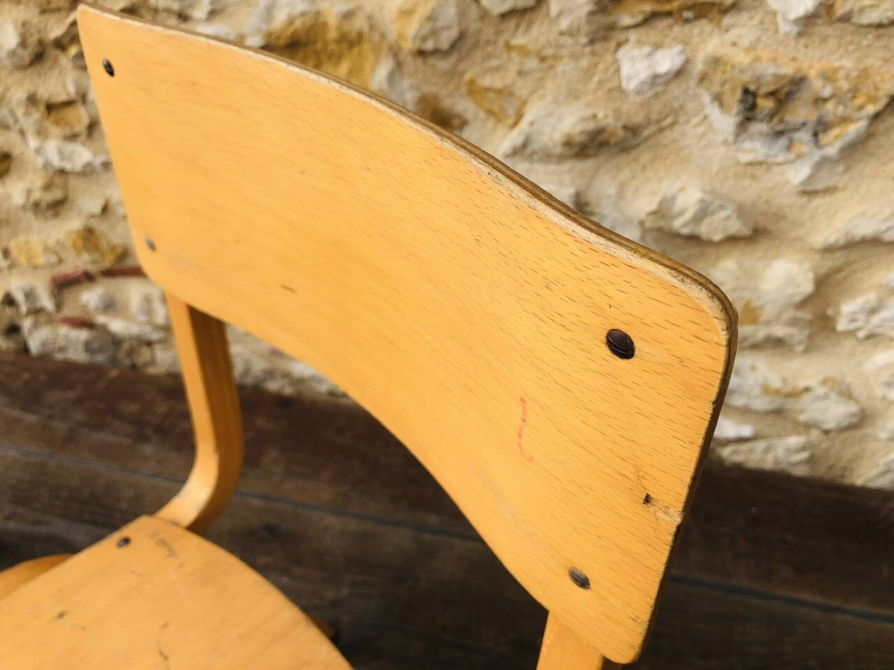 Paire de chaises enfant vintage, bois courbé circa 1950/1950