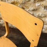 Paire de chaises enfant vintage, bois courbé circa 1950/1950