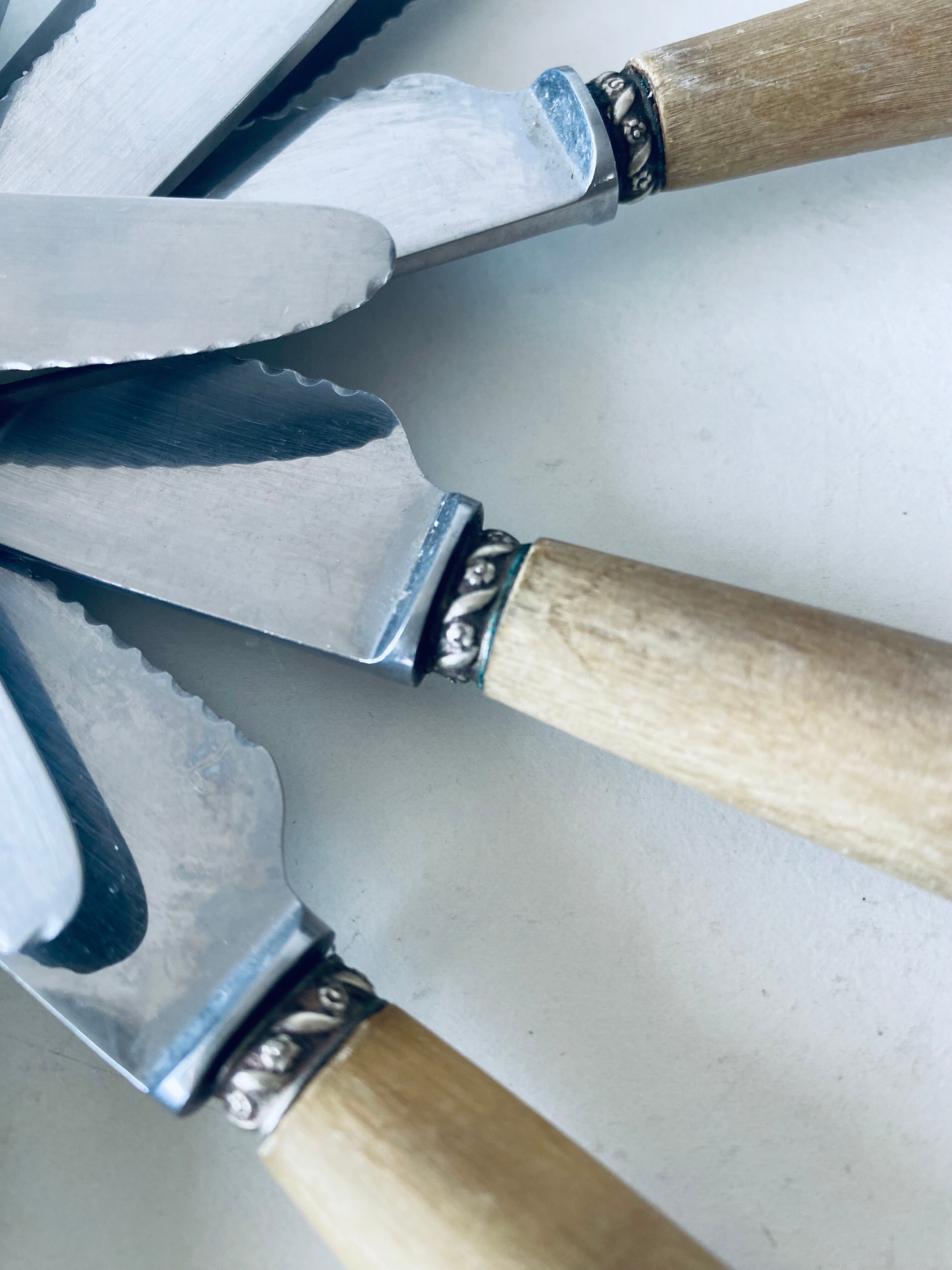 Set of 10 antique knives