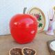 Seau pomme à glacons rouge vintage