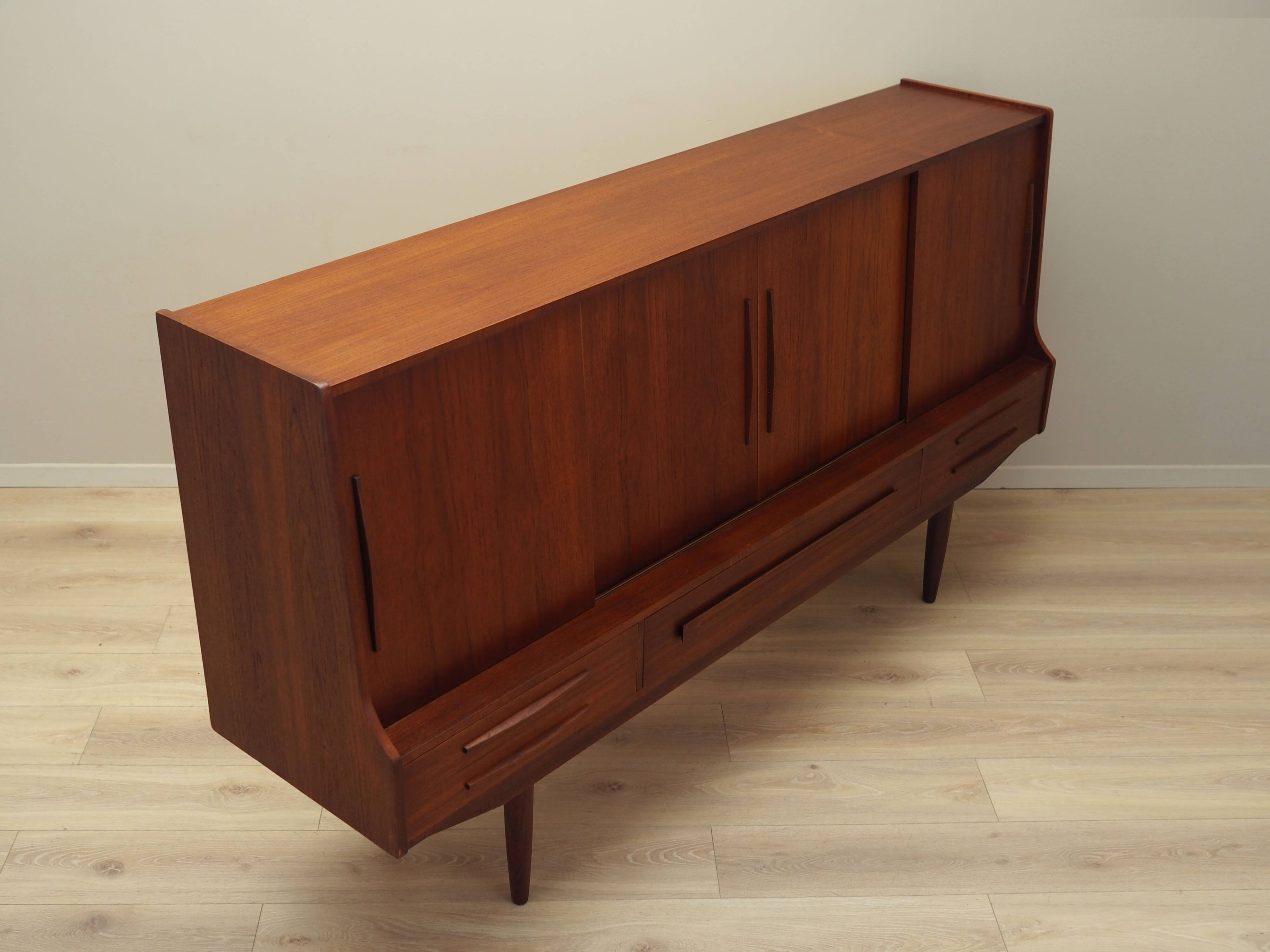 Teak highboard, Danish design, 1960s, production: Denmark