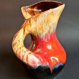 Pitcher in enamelled art ceramic from Vallauris, 1960s