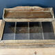 Showcase/cutlery rack, wood and glass