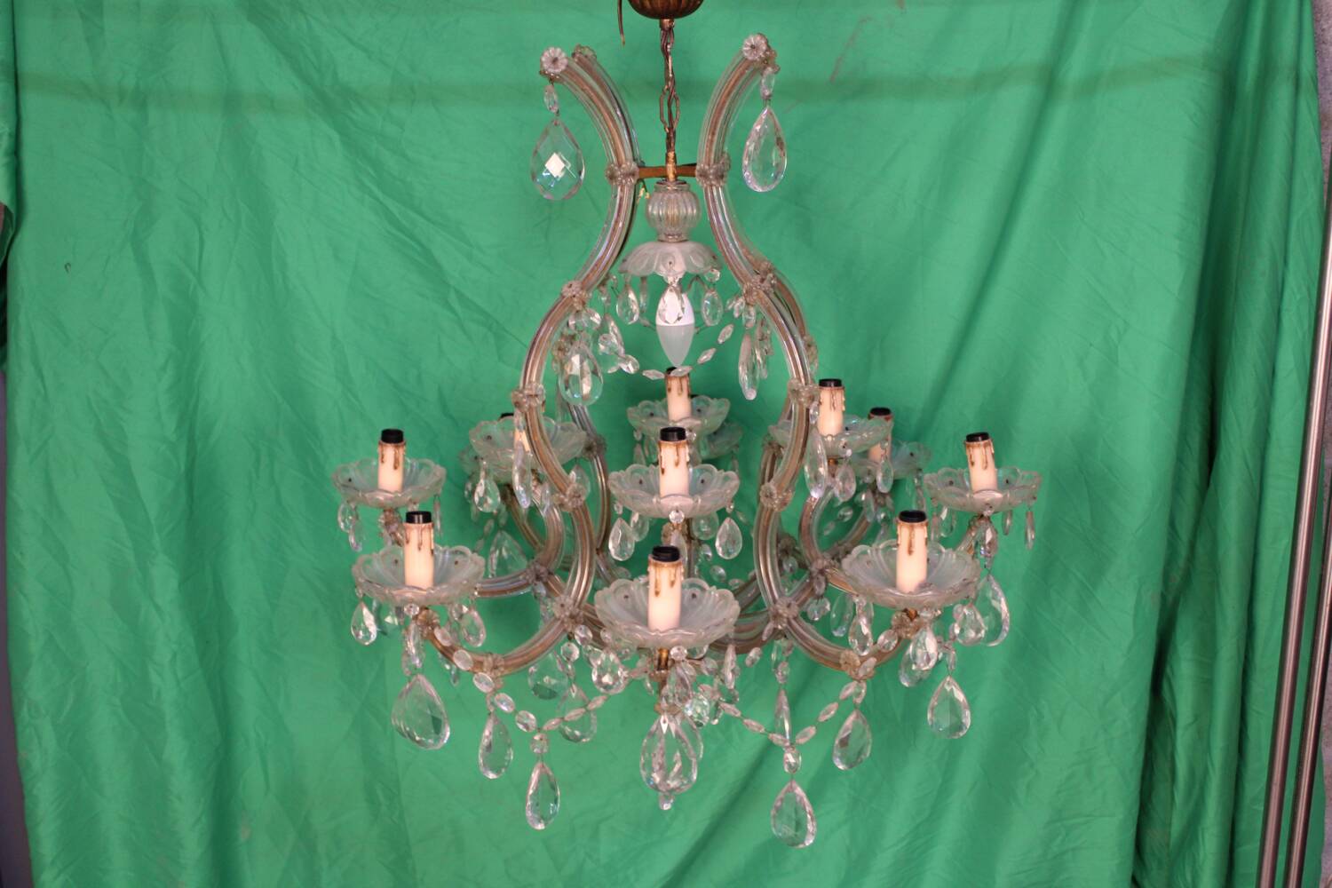Chandelier en cristal italien