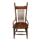 Vintage high chair from the 1960s in solid wood, chic country style.