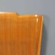 Double bed vintage in walnut veneer, design, Italy, 1950s