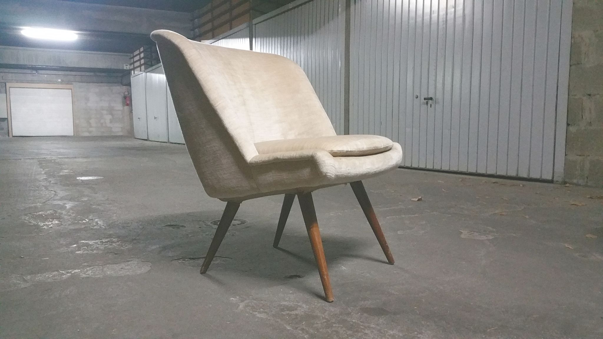 Fauteuil danois chauffeuse scandinave années 50/60