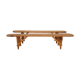 Pair of farm benches in fir late 19th