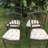 4 chaises Napoléon, chaises d'orchestre