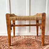 1960s woven seat stool