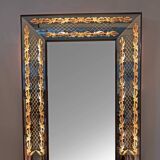 Luigi Brusotti Mid-Century Modern Italian Decorated Mirror, 1940s