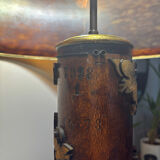 Lamp with printing roller