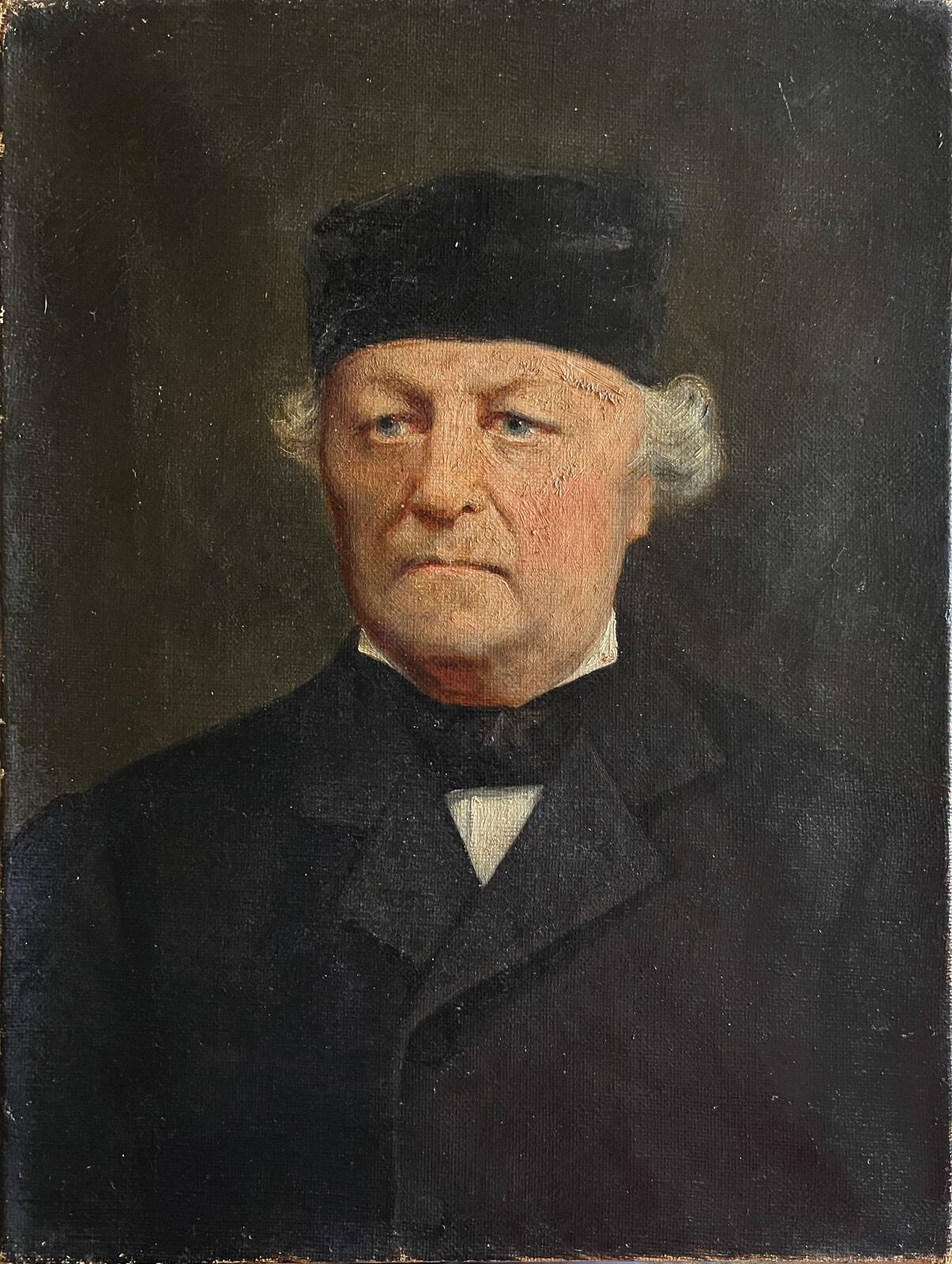 Tableau Pendant HST "portrait de couple" Famille XIX° siècle