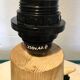 Handmade solid wood lamp base