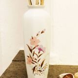 Medium vase in flowered porcelain
