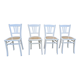 Set of 4 vintage shabby chic bistro chairs
