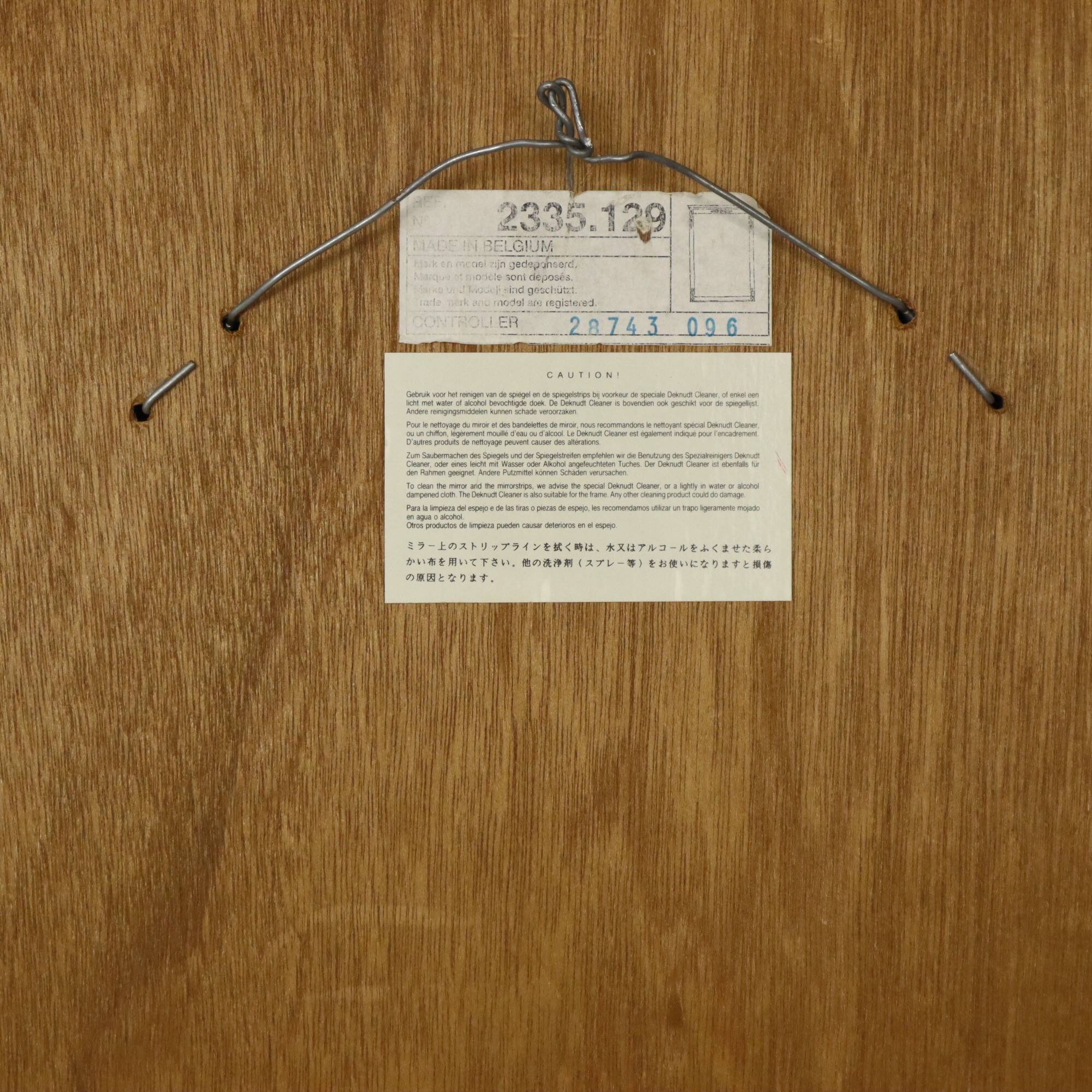 Miroir Vintage Deknudt Doré Style Empire Doré 102cm