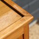 Chest of drawers with 4 drawers, light oak, 1960.