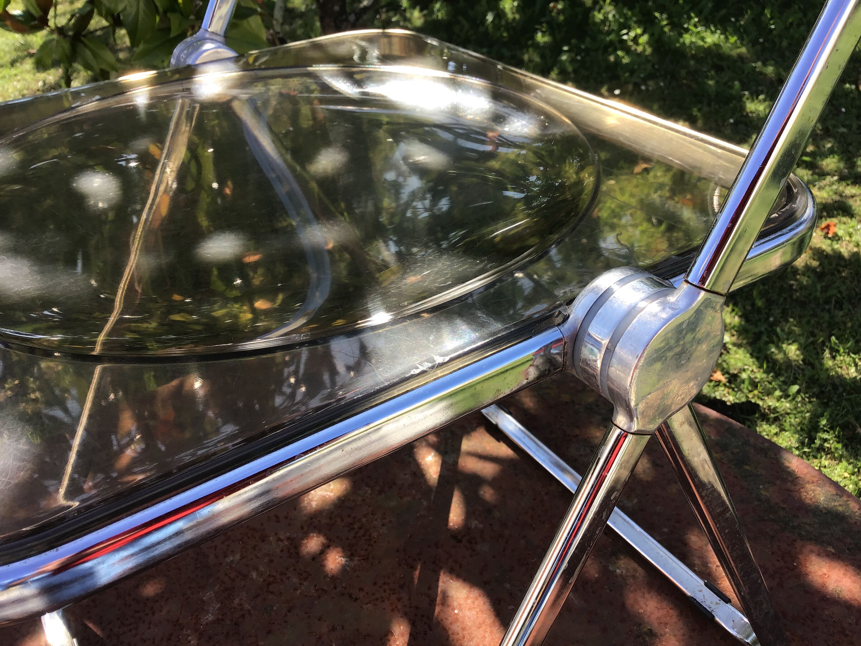 Plia chair by Giancarlo Piretti for Castelli