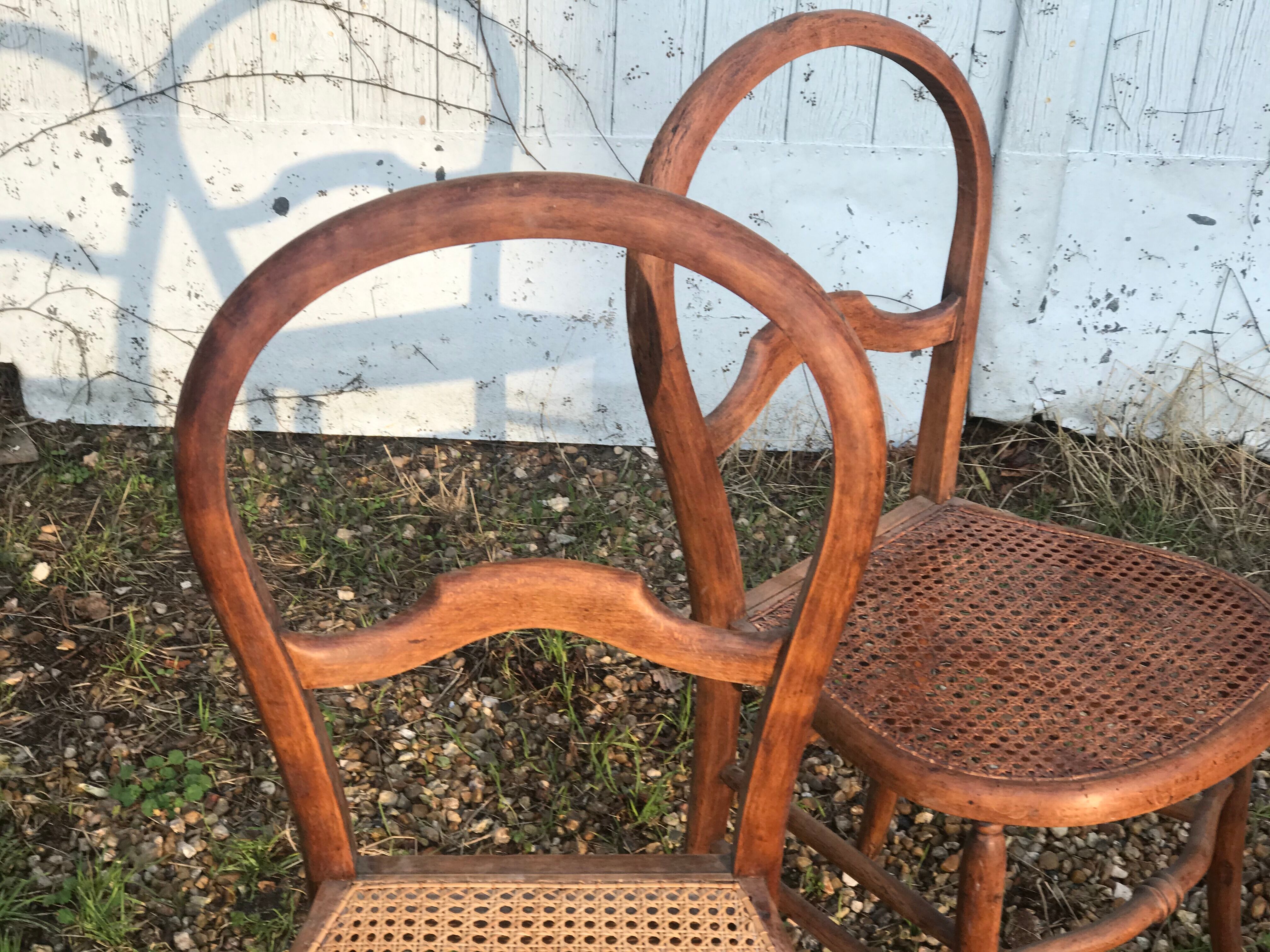Pair of old chairs.