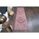 1970s Vintage Turkish Oushak Handmade Wool Cotton Pink Runner Rug 74x275