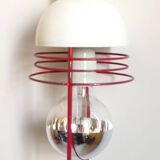 White and red 60s rise and fall suspension