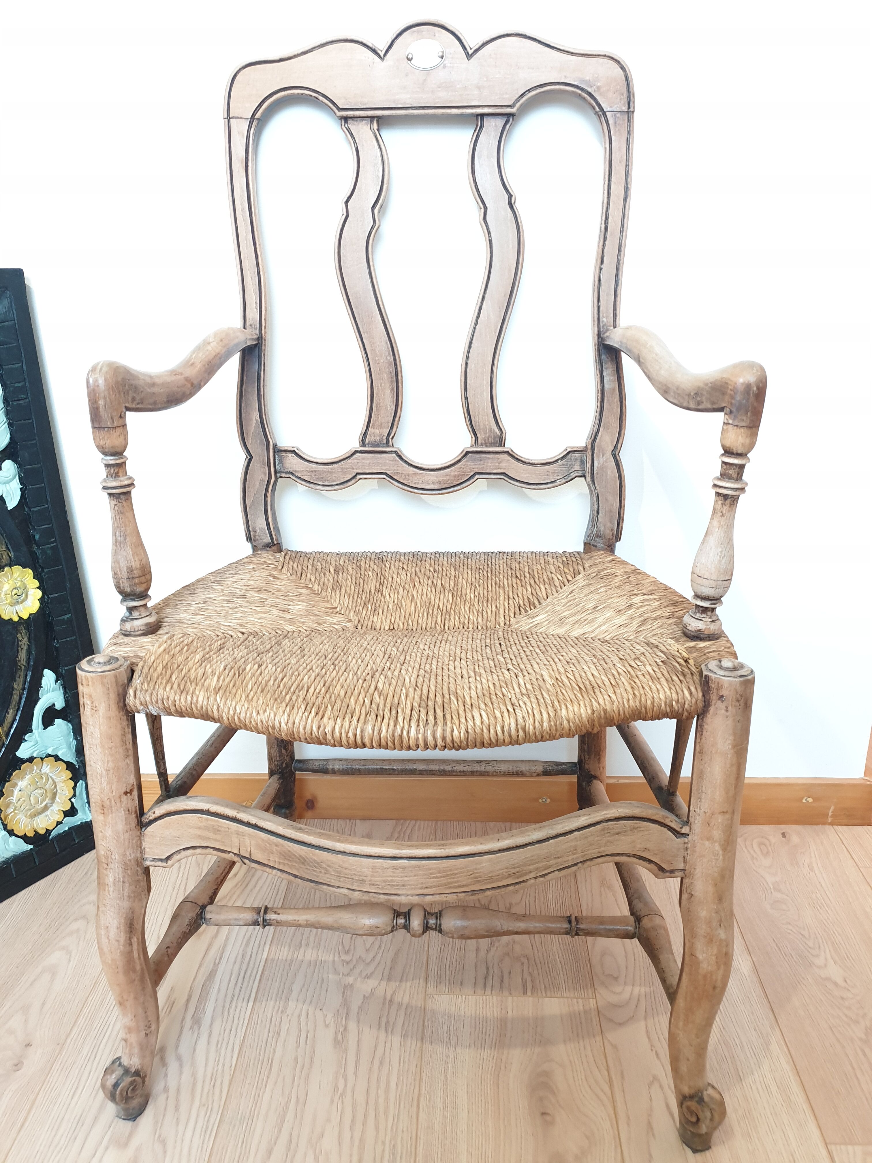 Two Hollywood Regency armchairs