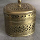 SQUARE DECORATIVE JEWELRY BOX MADE OF BRASS