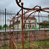 Gloriette, arbour, wrought iron pergola