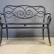 Art nouveau settee no. 2 in bent wood and cane by Thonet Brothers, Austria 1900s