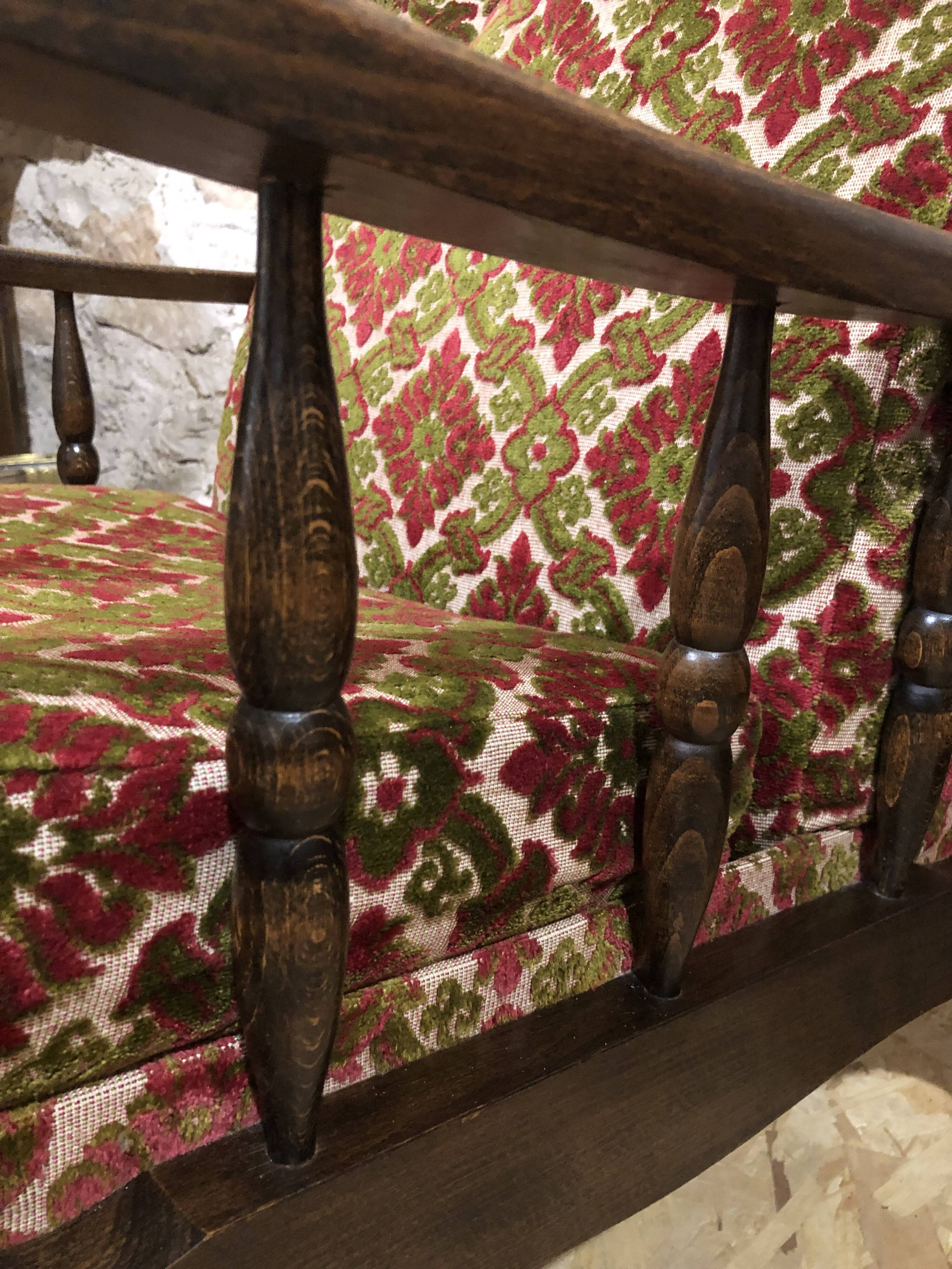 Vintage velvet armchairs