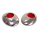Pair of Nuance candle holders in the shape of pebbles.