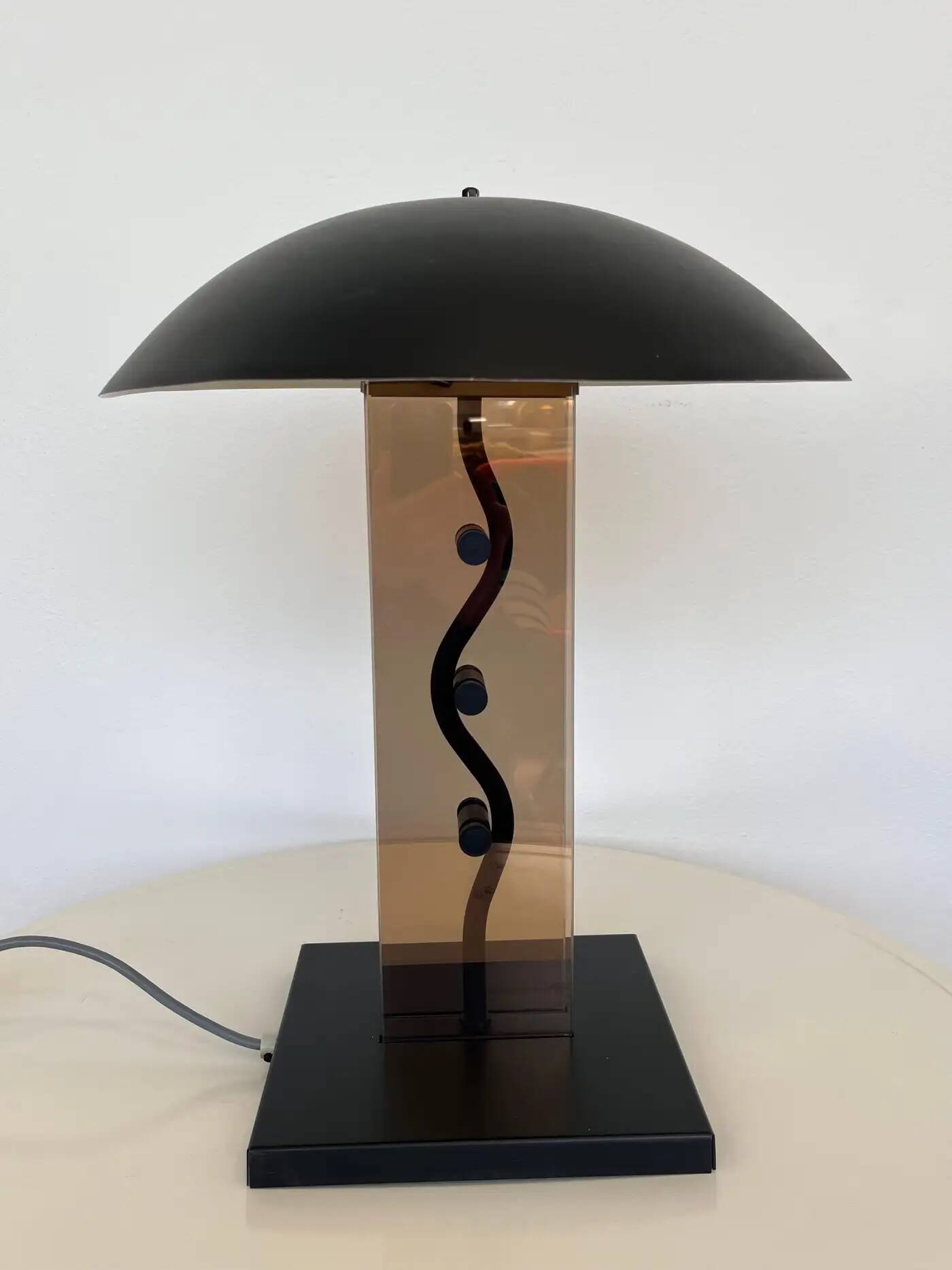 Big design table lamp by Kamenicky Senov, 1980s / Czechoslovakia