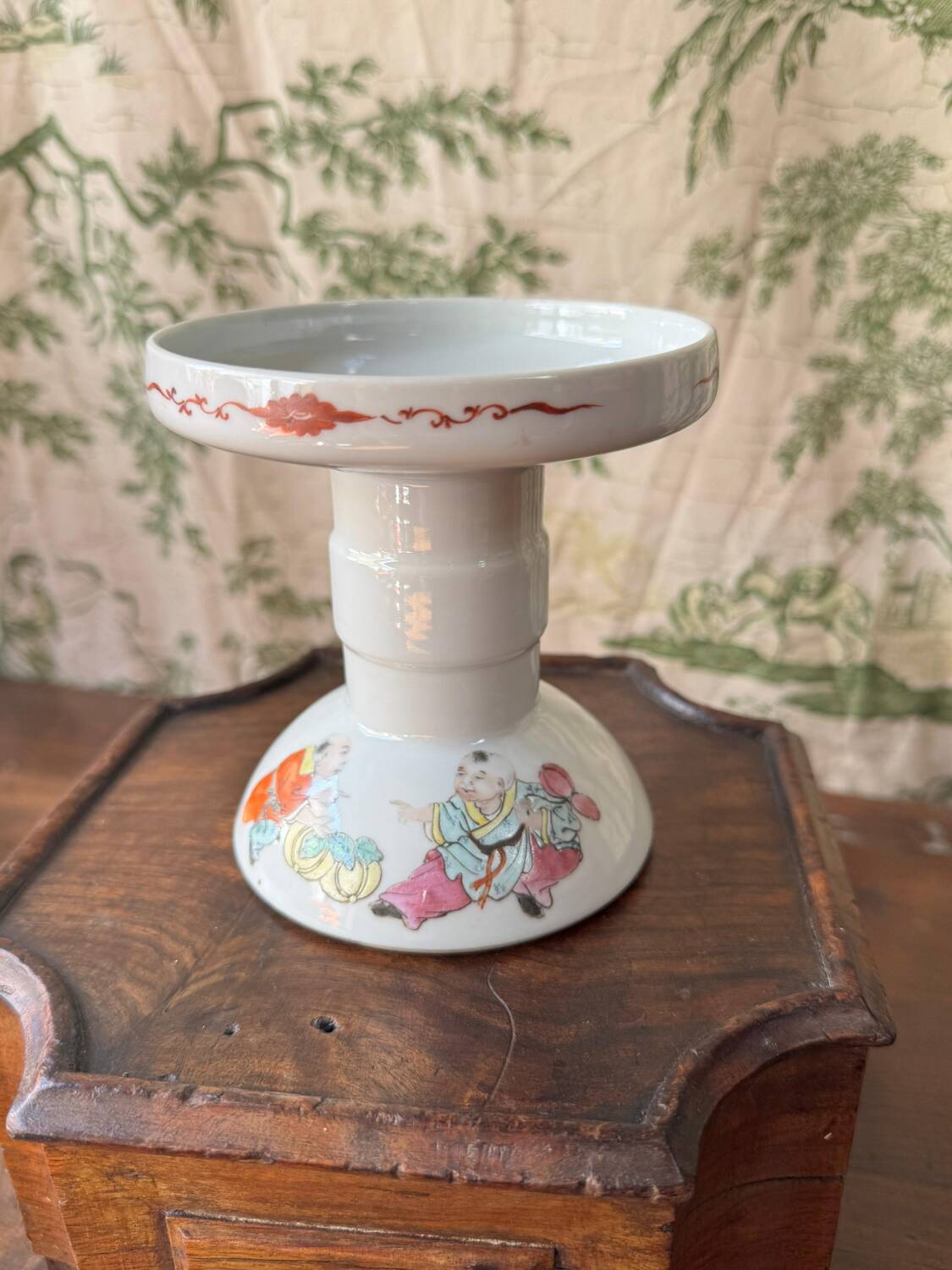 Chinese porcelain candlestick – Republic period (1912–1949)