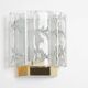 Pair of Brass and Murano Glass Wall Sconces by Doria, Germany, 1960s
