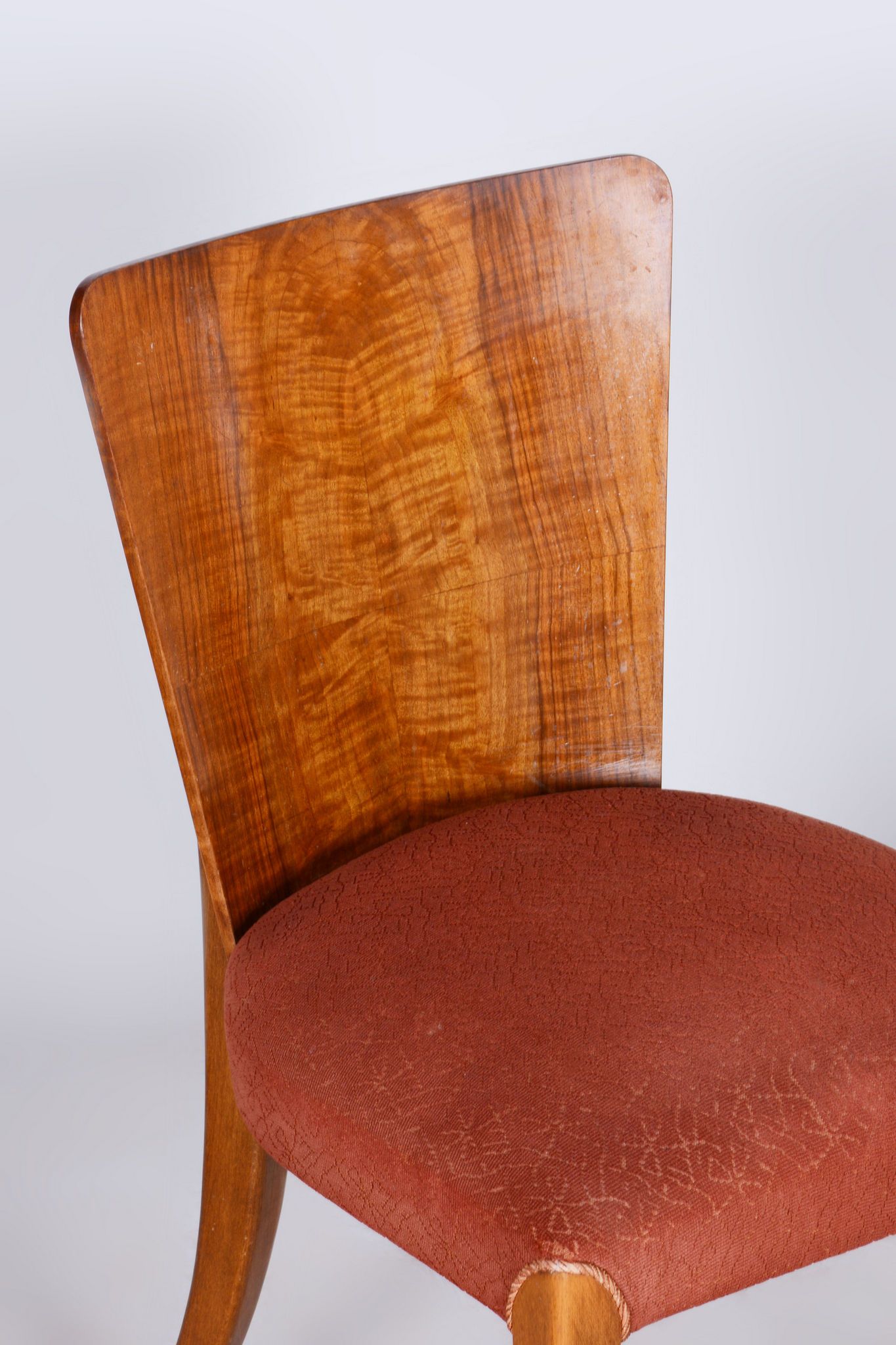 Set of Four Original ArtDeco Beech Chairs, Halabala, UP Zavody, Czechia, 1940s