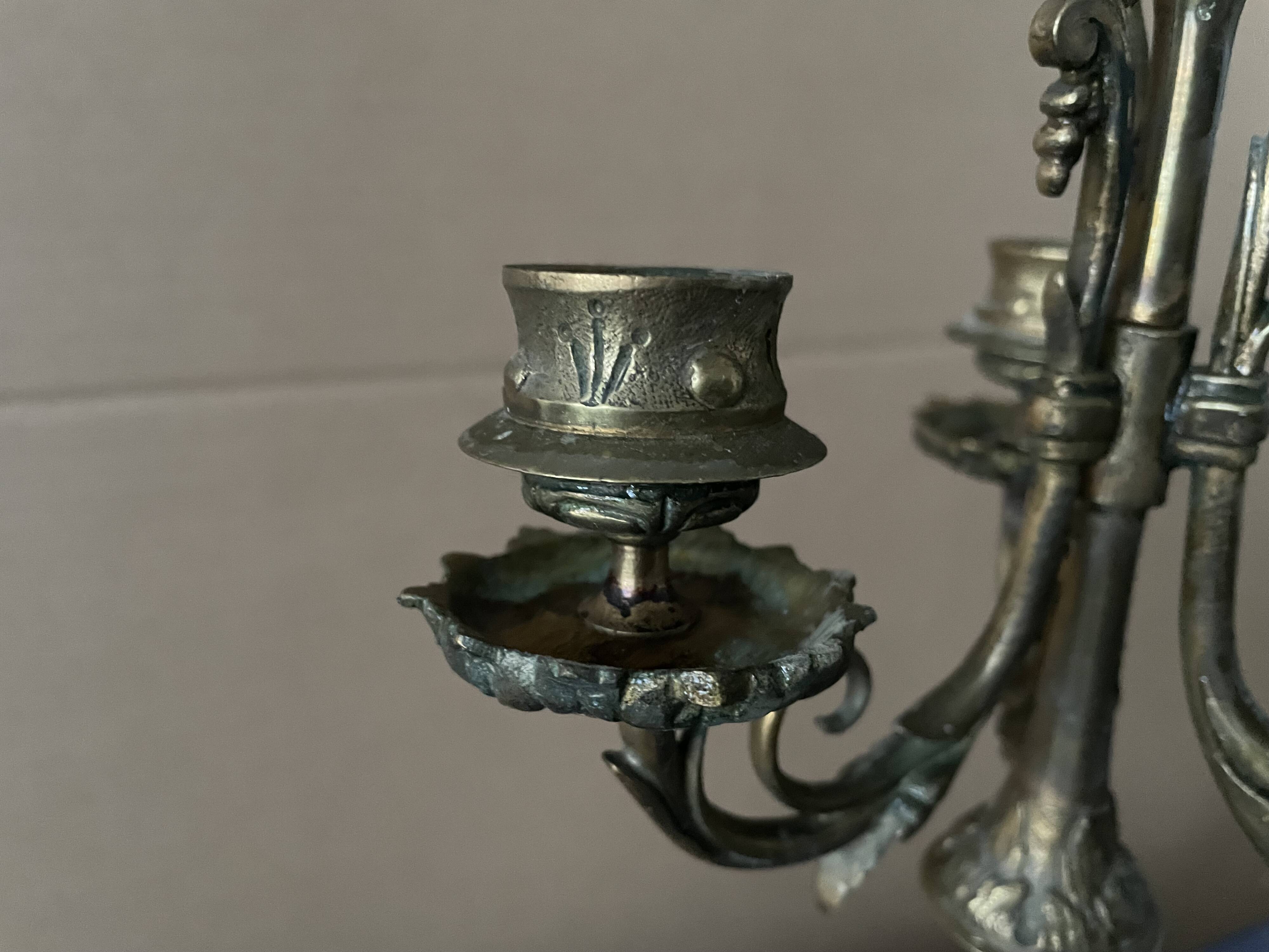 Old metal candlestick
