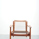 Vintage teak armchairs by Glostrup, 1950s