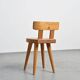 Pair of pine chairs by Christian Durupt, Méribel 1960