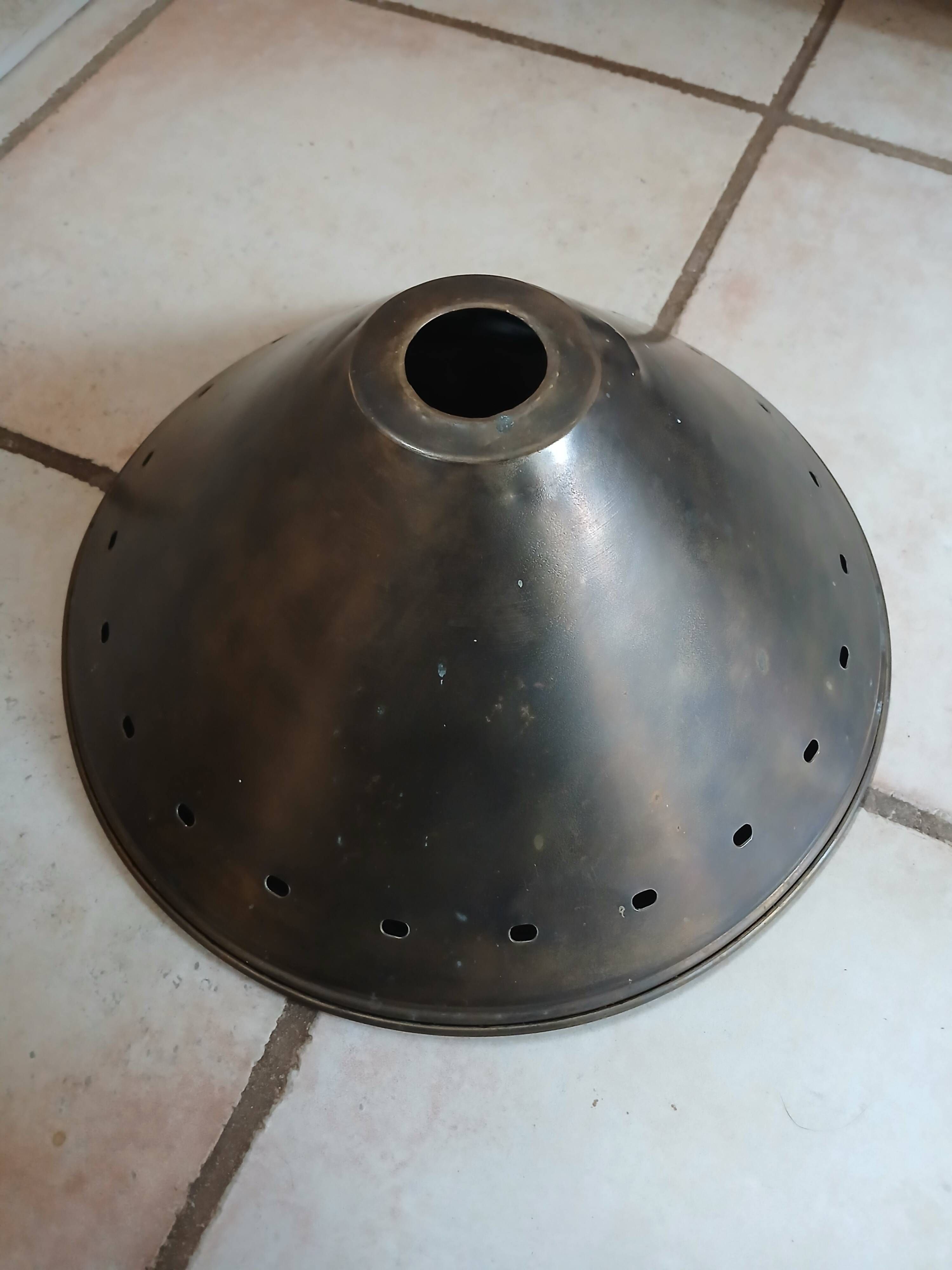 Antique brass lampshade