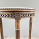 Louis XVI Style Pedestal Table, Carved Wood & Marble, Early 20th Century
