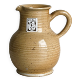 Hand-thrown ceramic pitcher