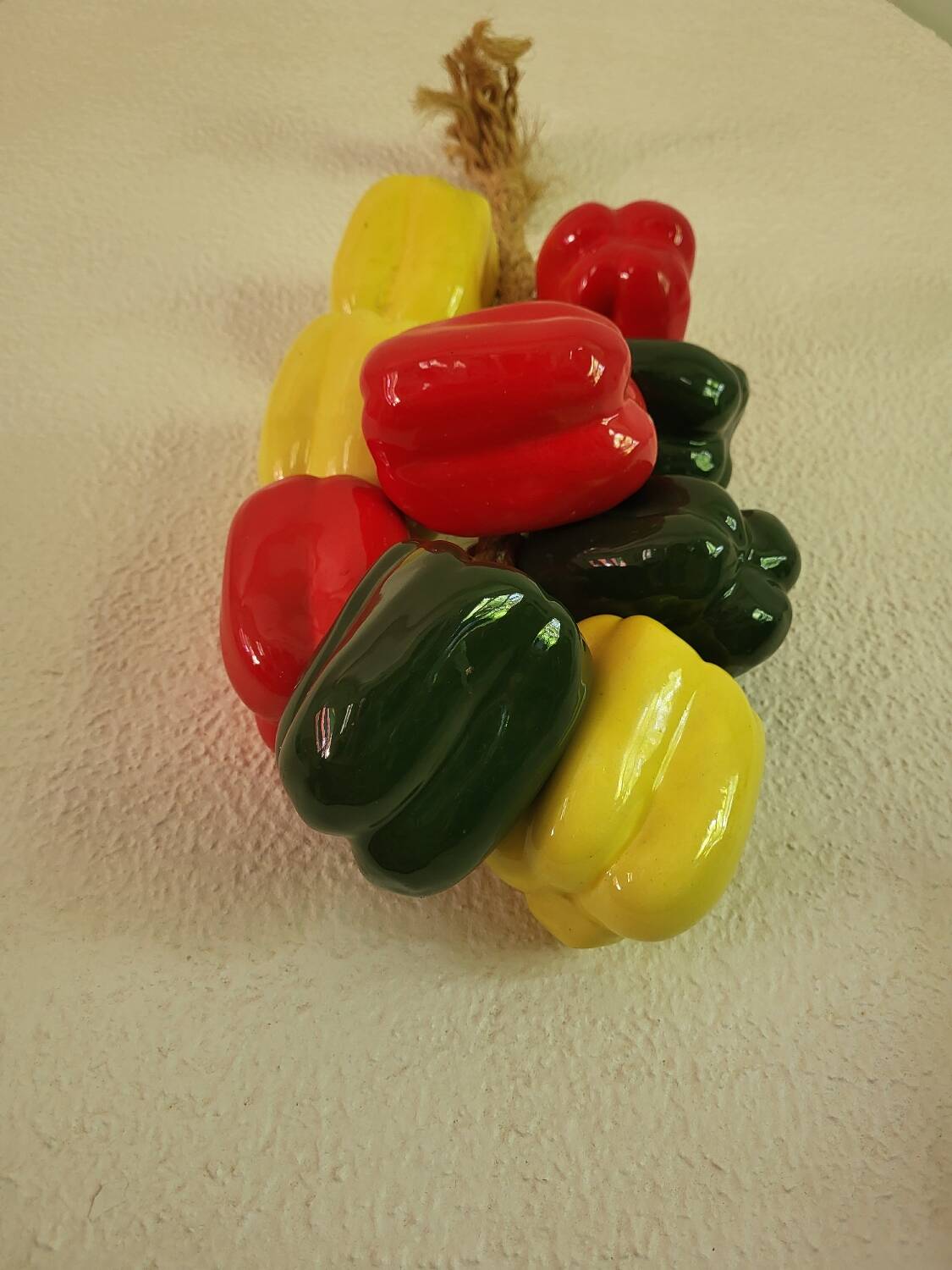 Cluster of ceramic peppers