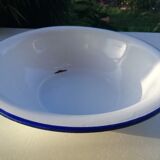 Bassine en tôle émaillée