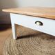 Wood and white coffee table