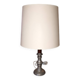 Tin and wood lamp